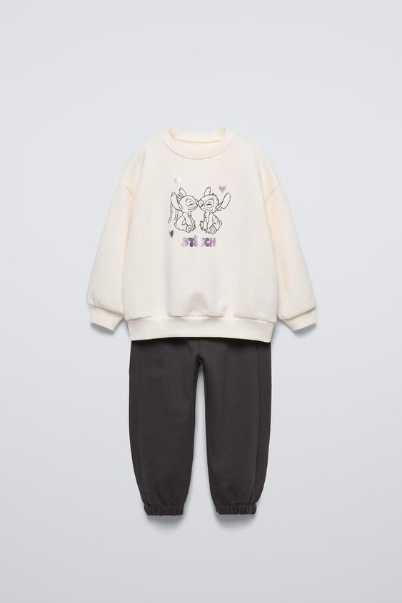 Zara LILO & STITCH © DISNEY SWEATSHIRT AND PANTS MATCHING SET