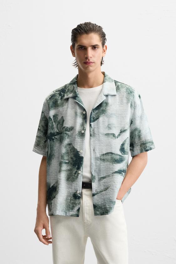 Zara ABSTRACT PRINT SHIRT