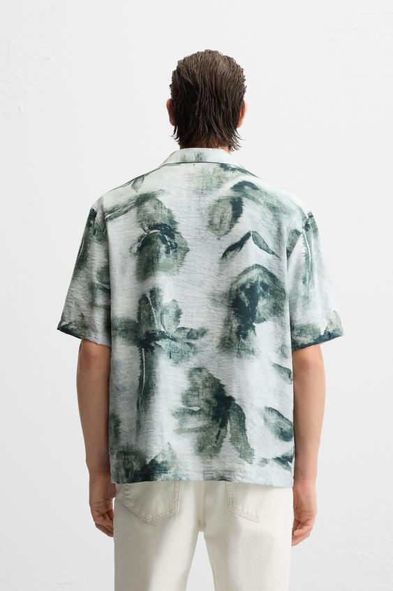 Zara ABSTRACT PRINT SHIRT