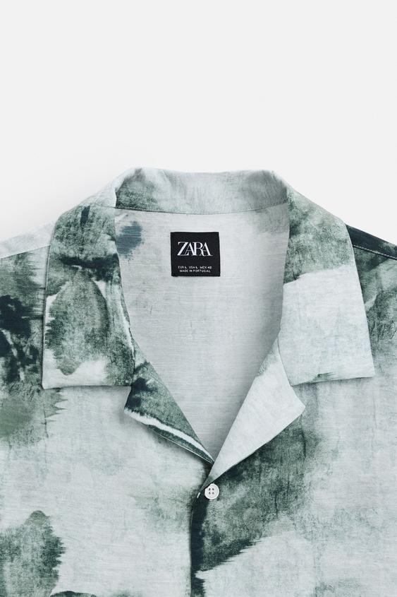 Zara ABSTRACT PRINT SHIRT