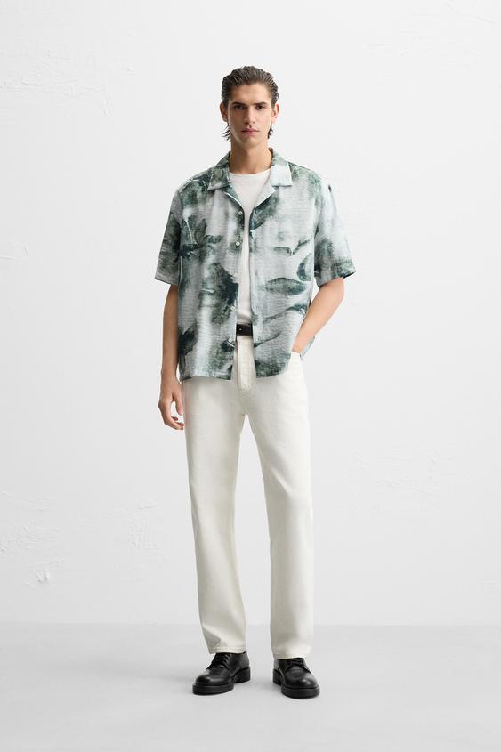Zara ABSTRACT PRINT SHIRT