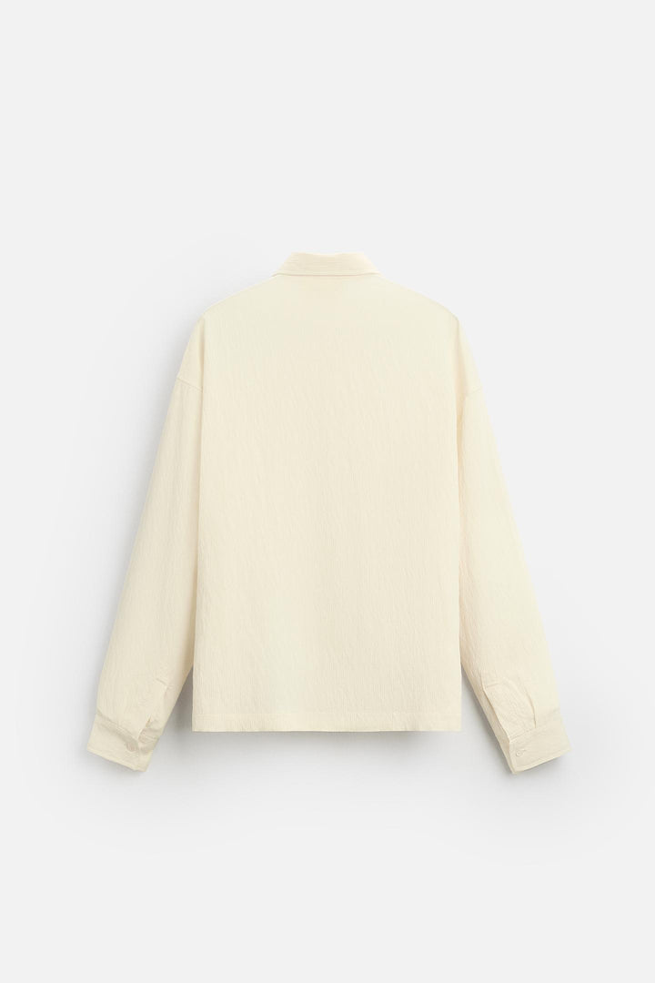ZARA TEXTURED STRIPED SHIRT