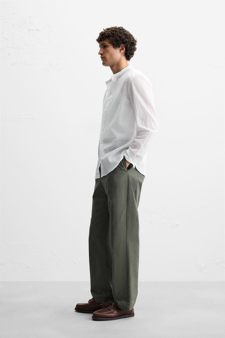 ZARA WRINKLED LOOK SHIRT