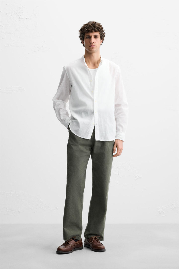ZARA WRINKLED LOOK SHIRT