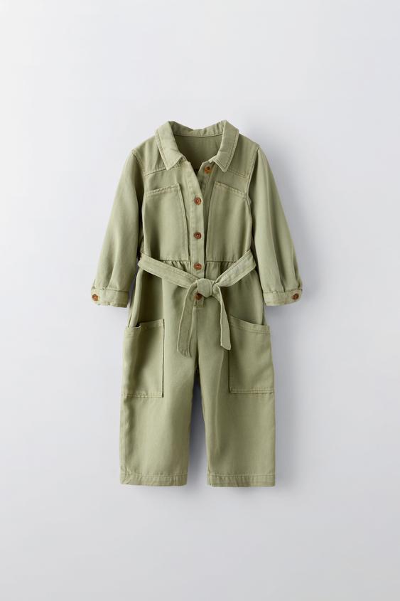 Zara LONG FLOWY JUMPSUIT