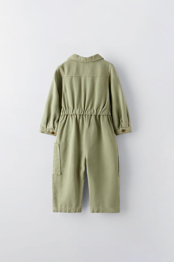 Zara LONG FLOWY JUMPSUIT