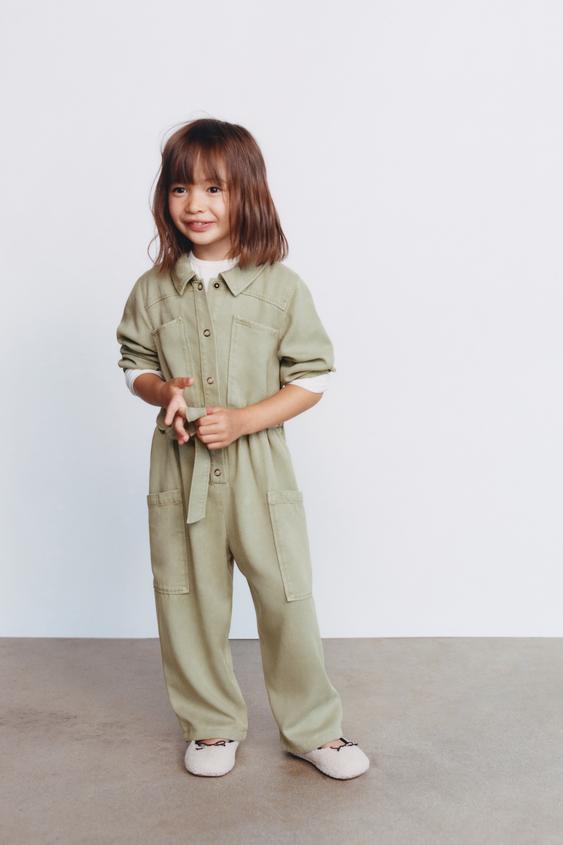 Zara LONG FLOWY JUMPSUIT