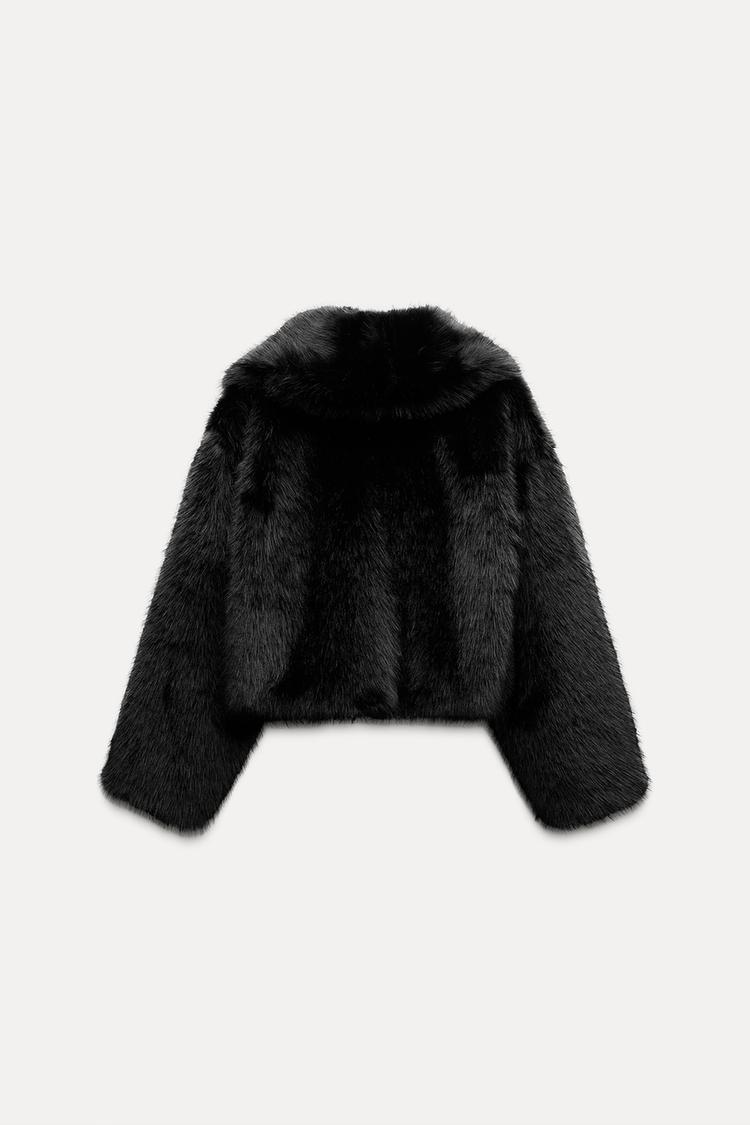 Zara FAUX FUR JACKET