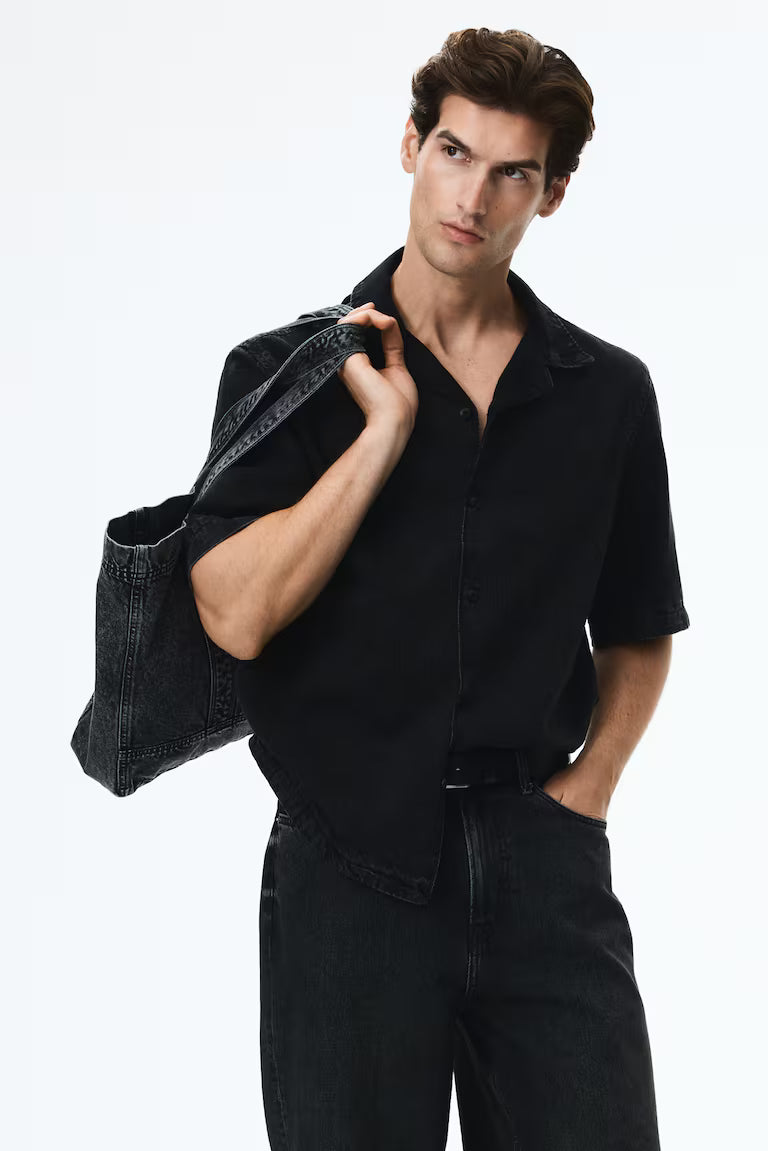 H&M Barrel-Leg Loose-Fit Jeans