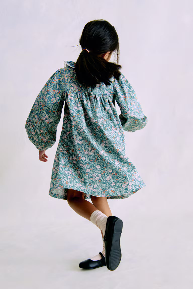 H&M Floral-Print Cotton Dress
