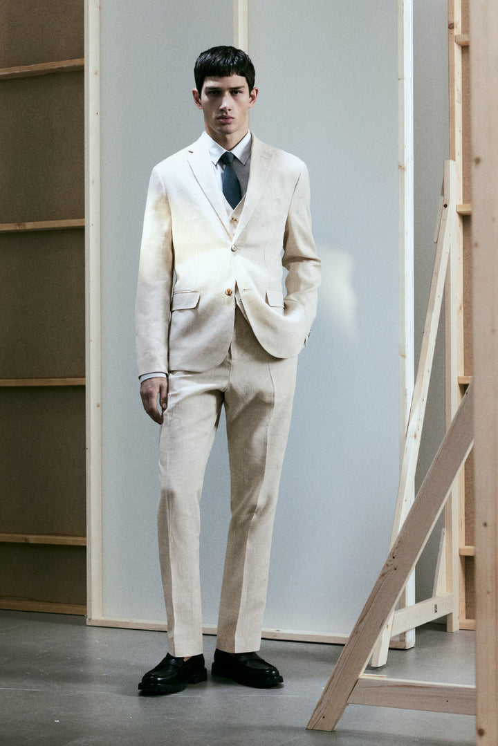 H&M Slim-Fit Linen Suit Vest