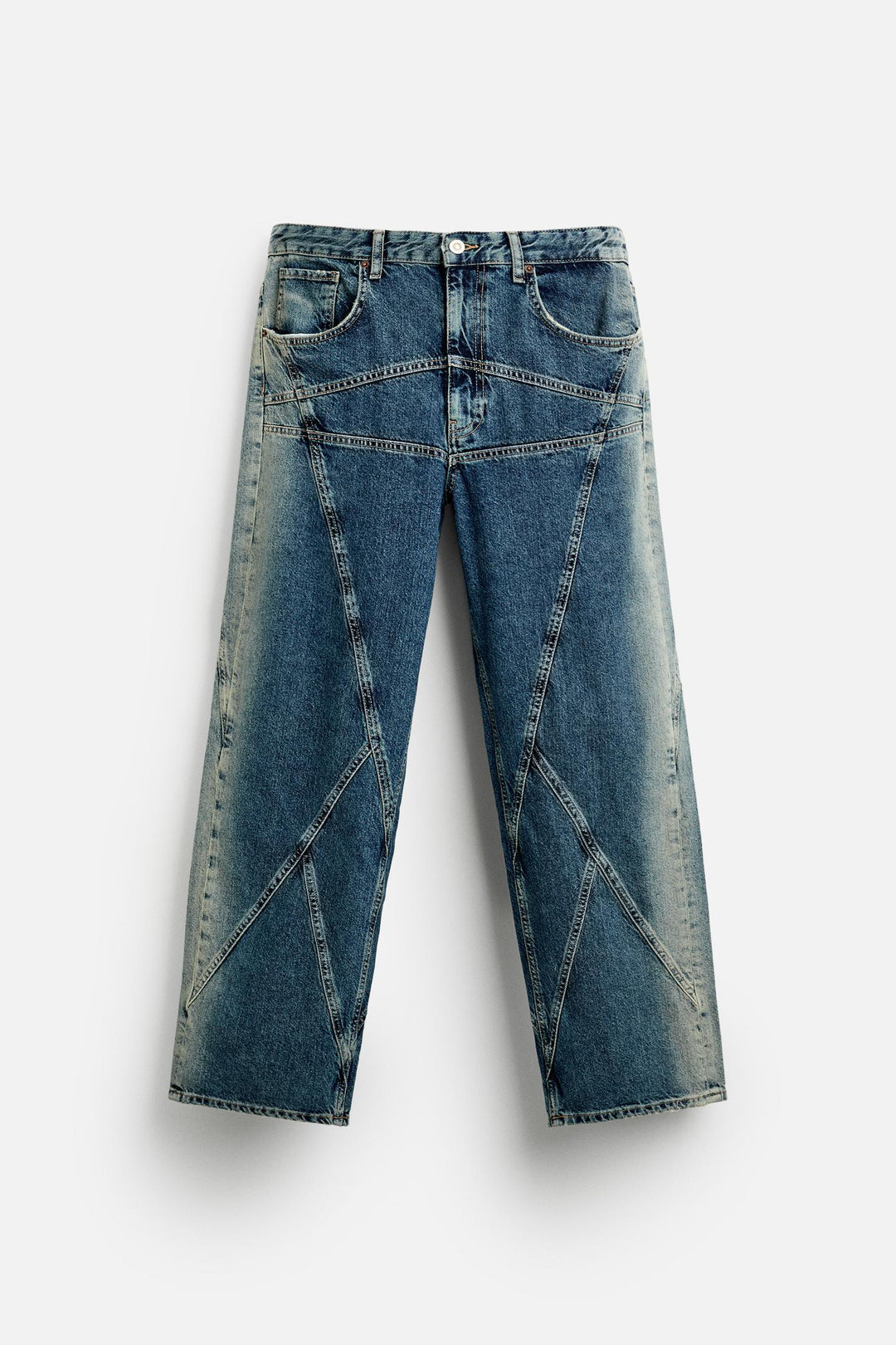 ZARA STRAIGHT FIT SEAM JEANS