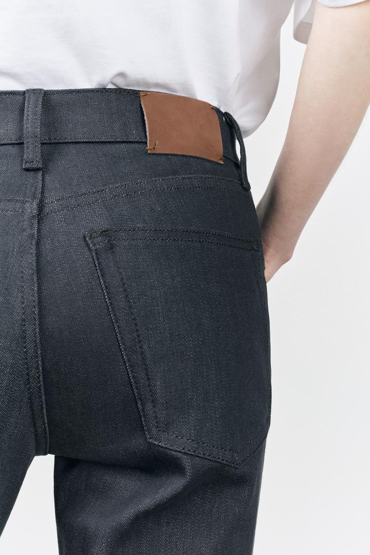 ZARA ZW COLLECTION HIGH WAIST CROPPED BOOTCUT JEANS