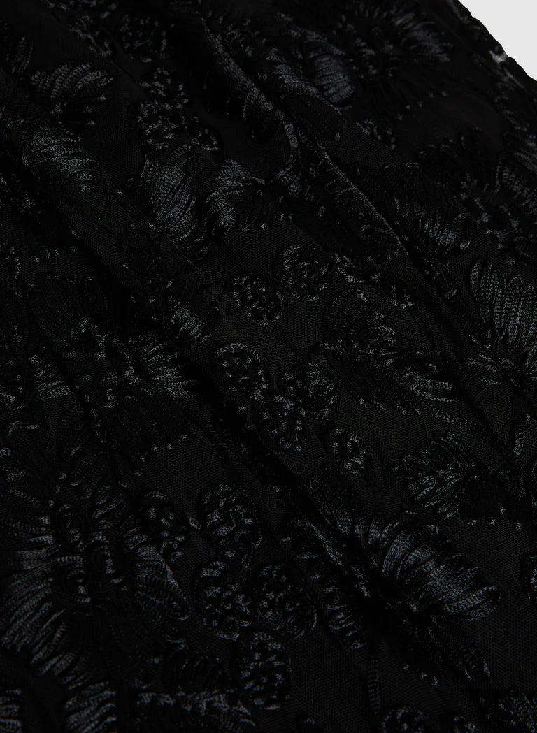 LAURA Soutache Lace Embroidered Dress
