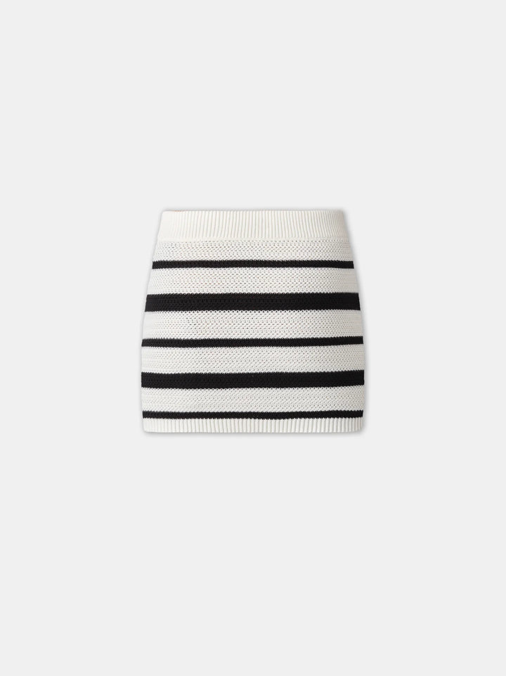 AMIRI WOMEN'S MA STRIPED MINI SKIRT