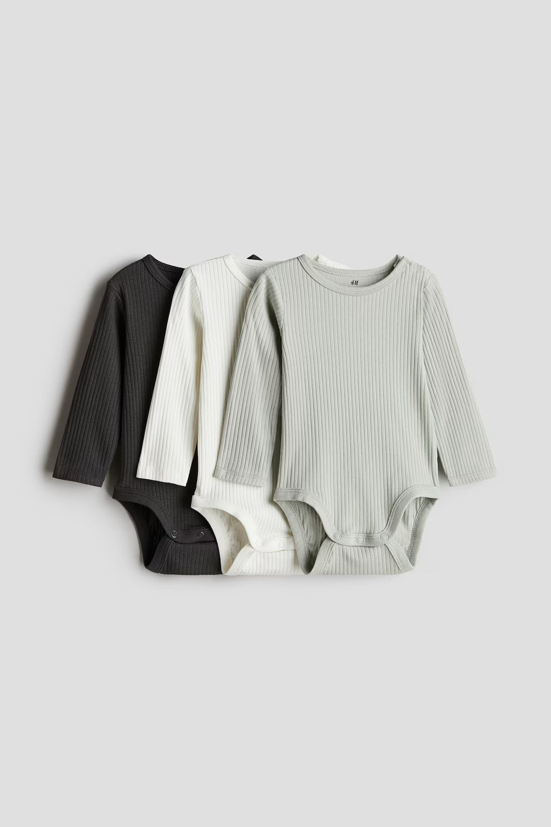 H&M 3-pack Ribbed Bodysuits
