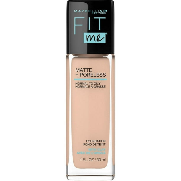Maybelline New York Fit Me®, Matte + Poreless Liquid Foundation, Fit Me Matte + Poreless Foundation