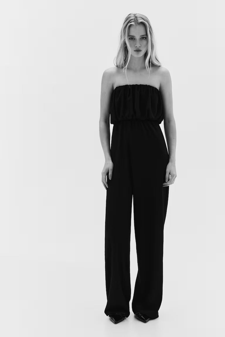 H&M Ribbed Bandeau Jumpsuit