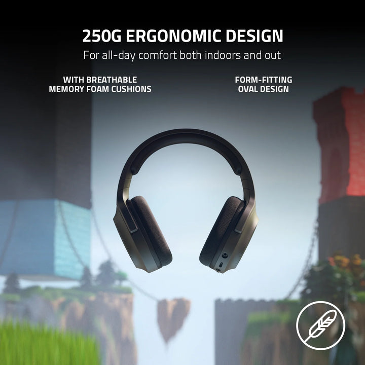 Razer Barracuda X Wireless Gaming Headset for PC, PS5, PS4, NS, Mobile, 2.4GHz, Bluetooth, 250g, Black