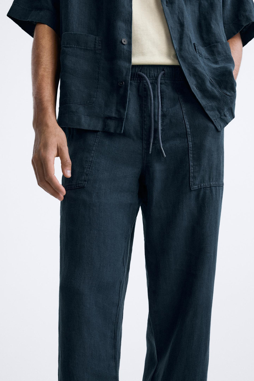 ZARA LINEN PANTS IN 100% LINEN