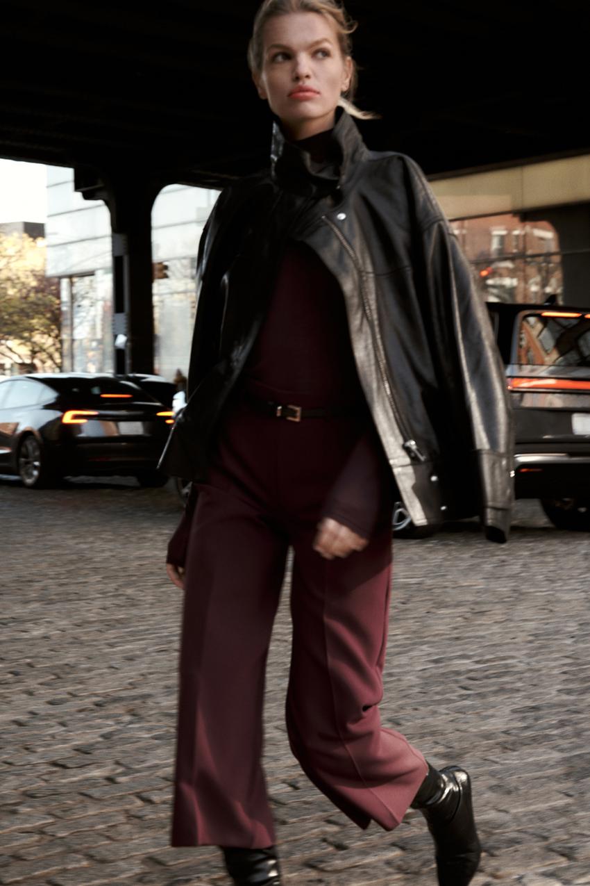 ZARA BELTED CULOTTE PANTS ZW COLLECTION