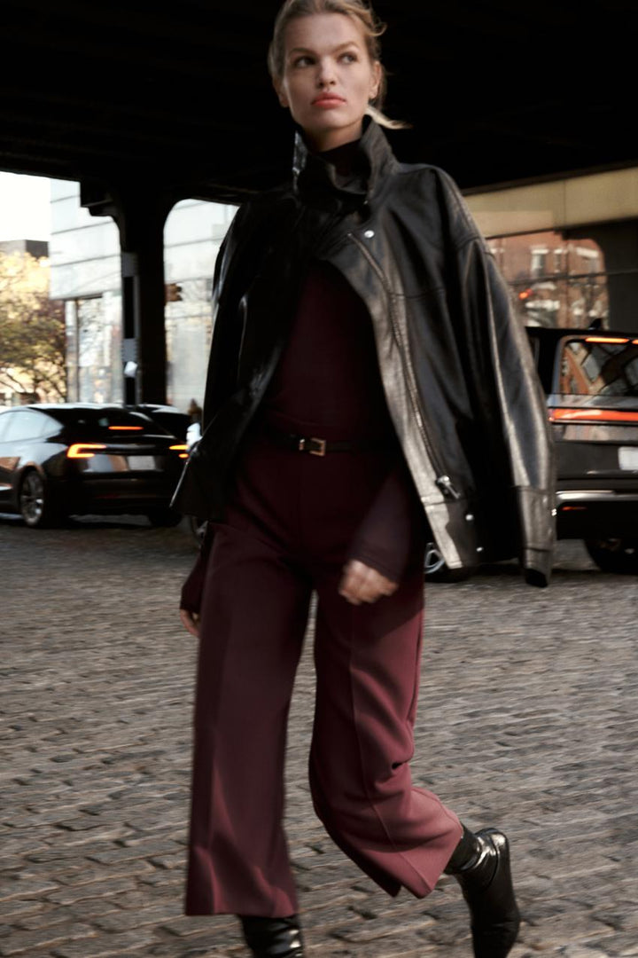 ZARA BELTED CULOTTE PANTS ZW COLLECTION