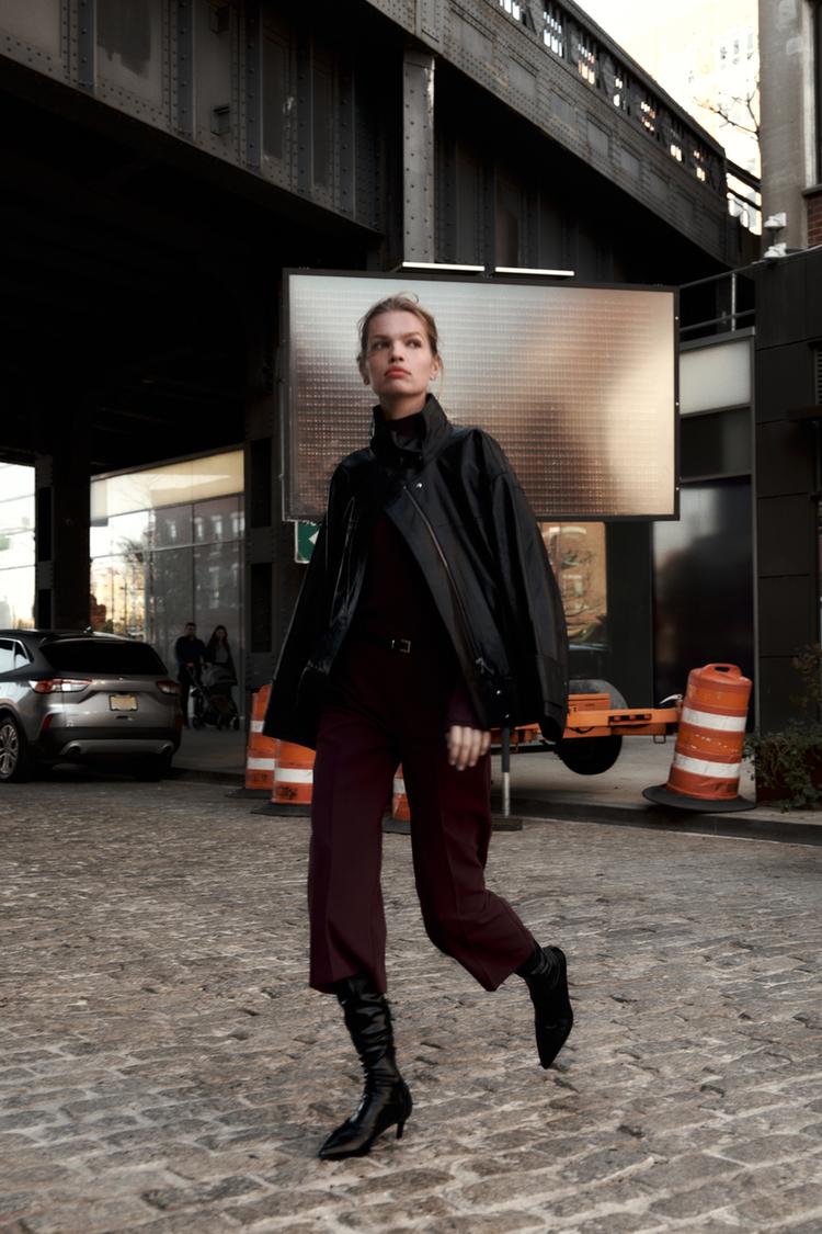 ZARA BELTED CULOTTE PANTS ZW COLLECTION