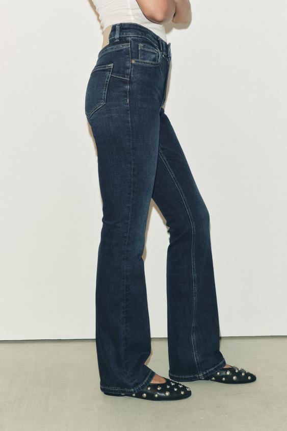 ZARA LOW RISE CONTOUR BOOTCUT JEANS ZW COLLECTION
