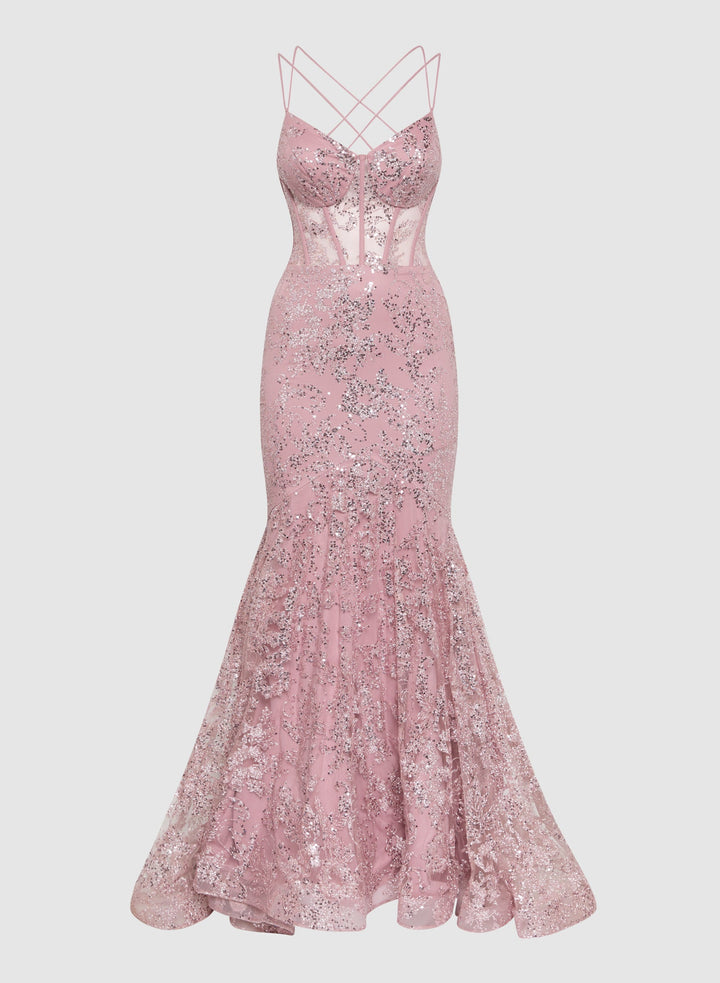 LAURA Sequined Mermaid Dress