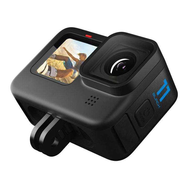 GoPro HERO11 Black (New) - 27MP Waterproof Camera with 5.3K Video + 64GB Card and DigiNerds 50-piece Action Kit