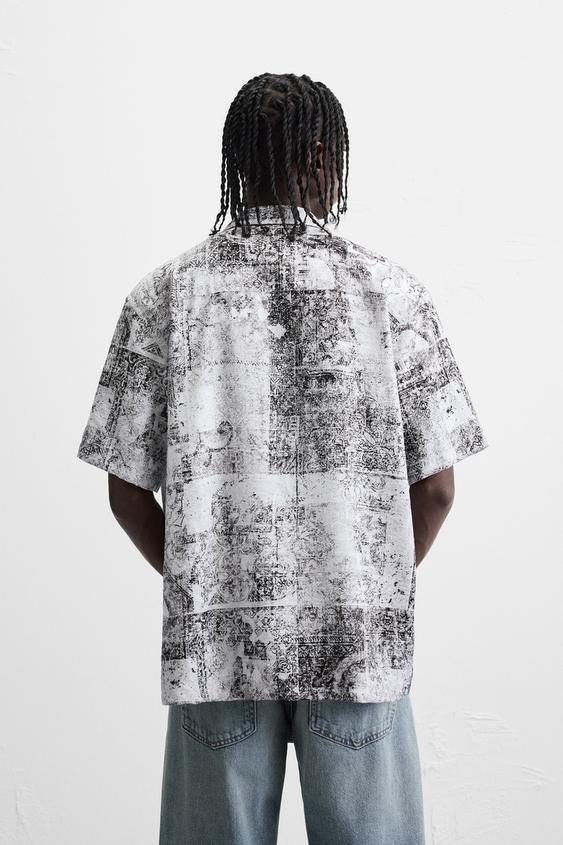 Zara ABSTRACT PRINT SHIRT