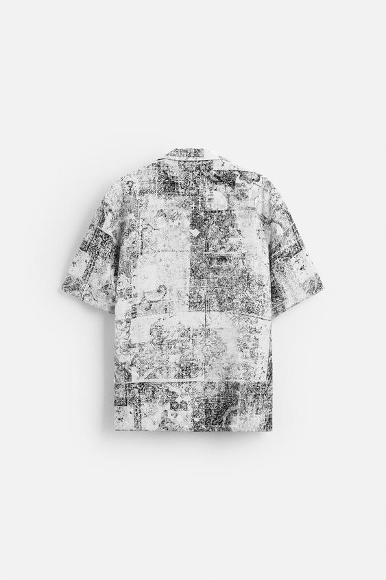 Zara ABSTRACT PRINT SHIRT