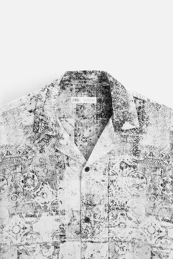 Zara ABSTRACT PRINT SHIRT