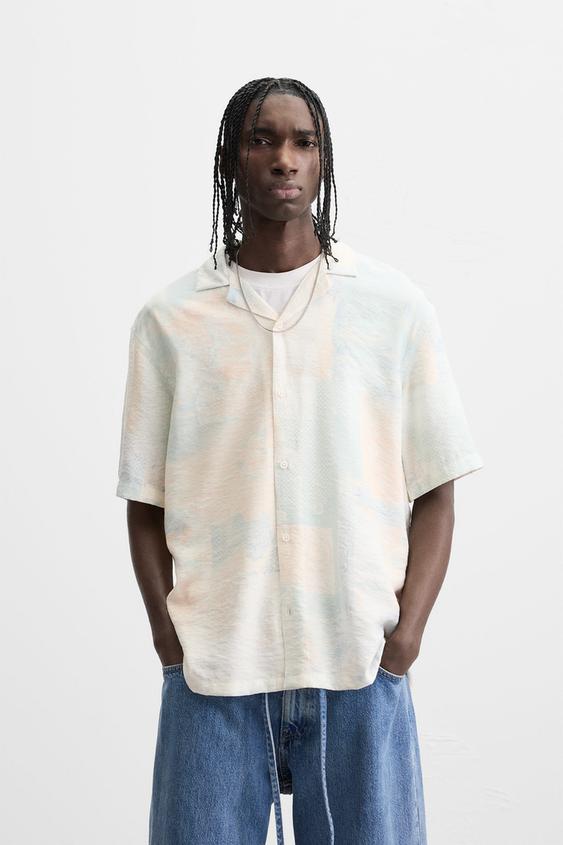 Zara ABSTRACT PRINT SHIRT