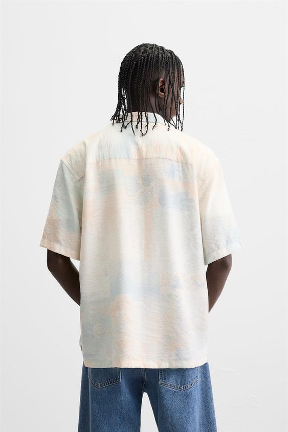 Zara ABSTRACT PRINT SHIRT