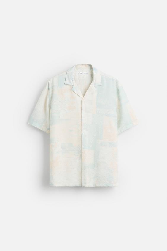 Zara ABSTRACT PRINT SHIRT
