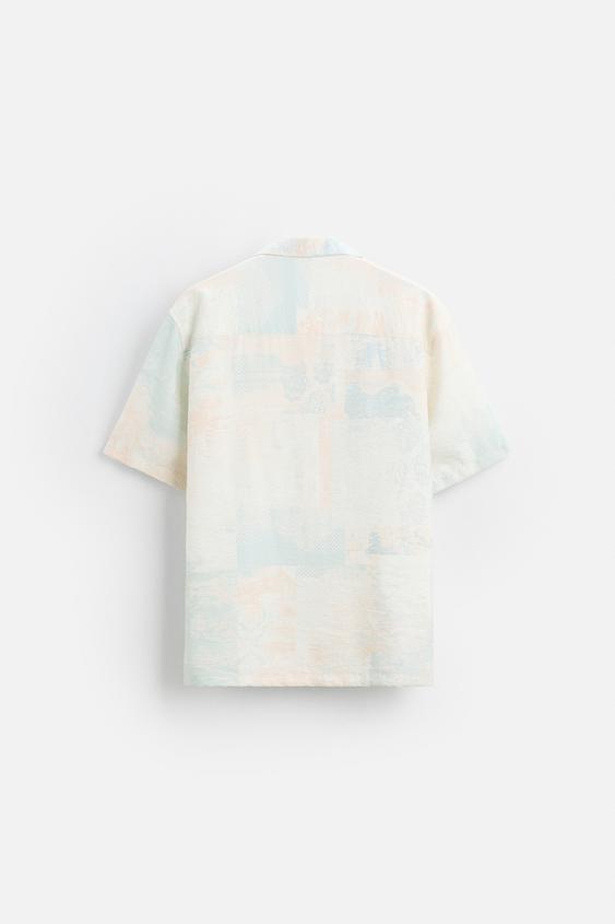 Zara ABSTRACT PRINT SHIRT