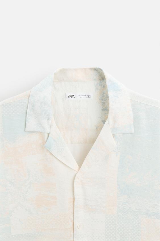 Zara ABSTRACT PRINT SHIRT