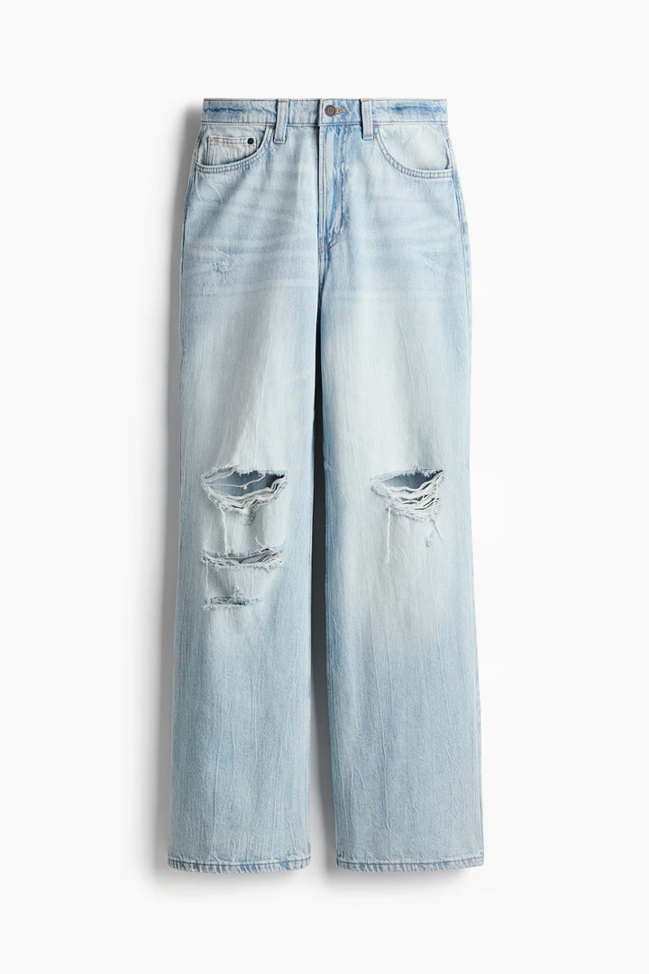 H&M Curvy Fit Wide Ultra High Jeans