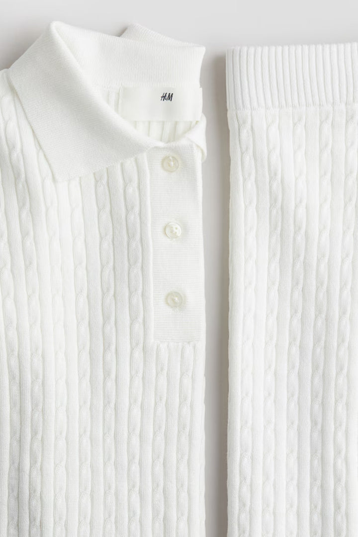H&M 2-Piece Cable-Knit Set
