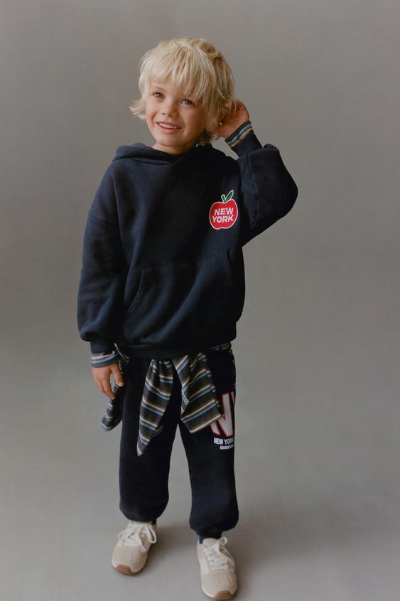 Zara “NY” APPLE JOGGING PANTS