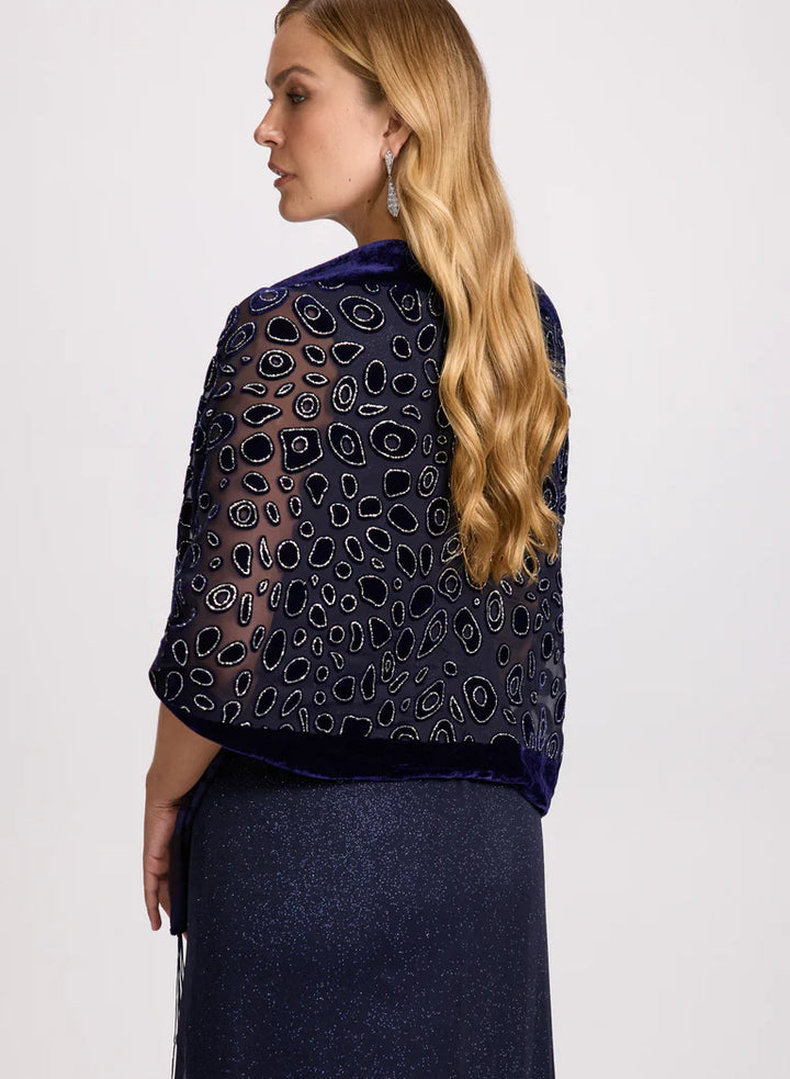 LAURA Leopard Print Fringe Hem Wrap