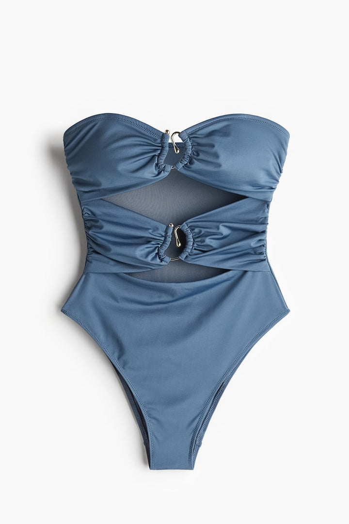 H&M Padded-Cup Bandeau Swimsuit