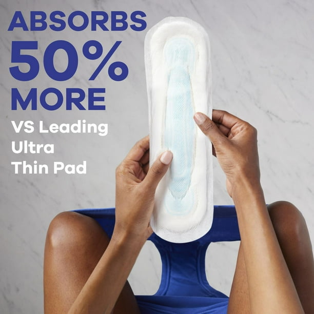 Always Maxi Overnight Pads without Wings for Women, Size 4, Overnight Absorbency, Unscented, 28CT