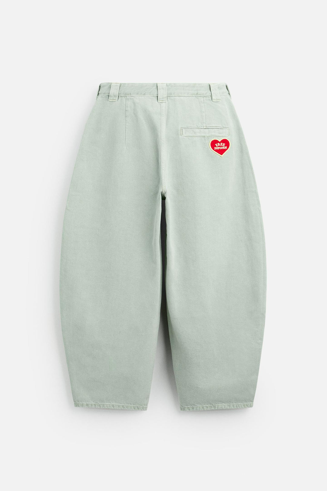 ZARA DENIM BALLOON FIT PANTS X HARRY LAMBERT