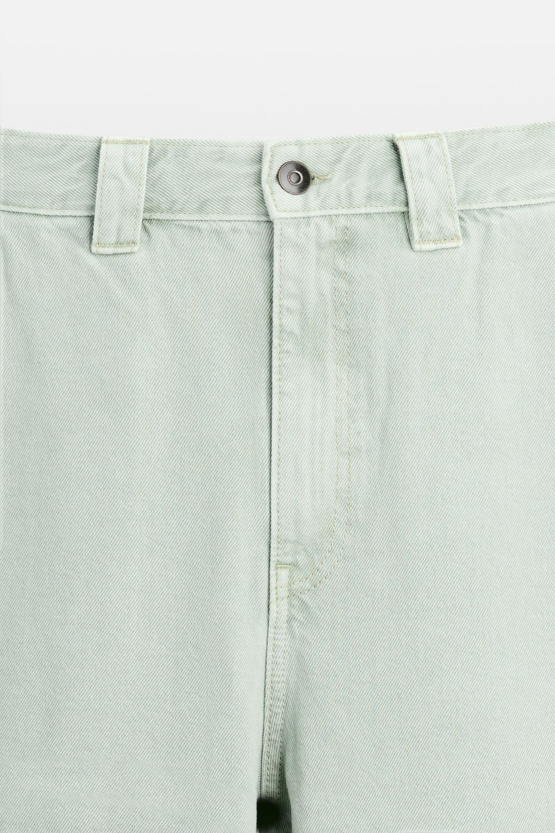 ZARA DENIM BALLOON FIT PANTS X HARRY LAMBERT