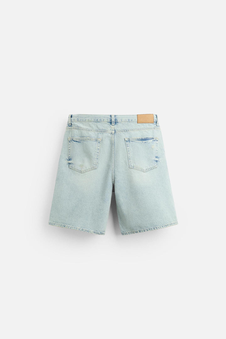 ZARA STRAIGHT FIT DENIM SHORTS