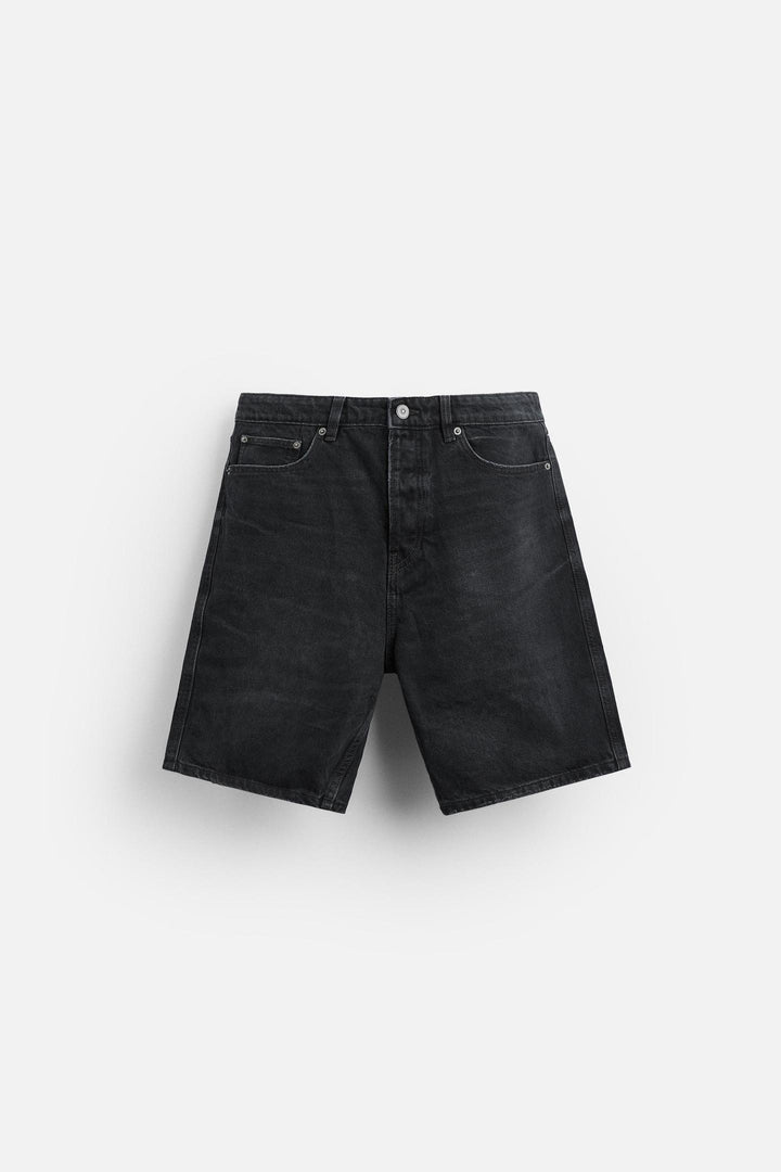 ZARA STRAIGHT FIT DENIM SHORTS