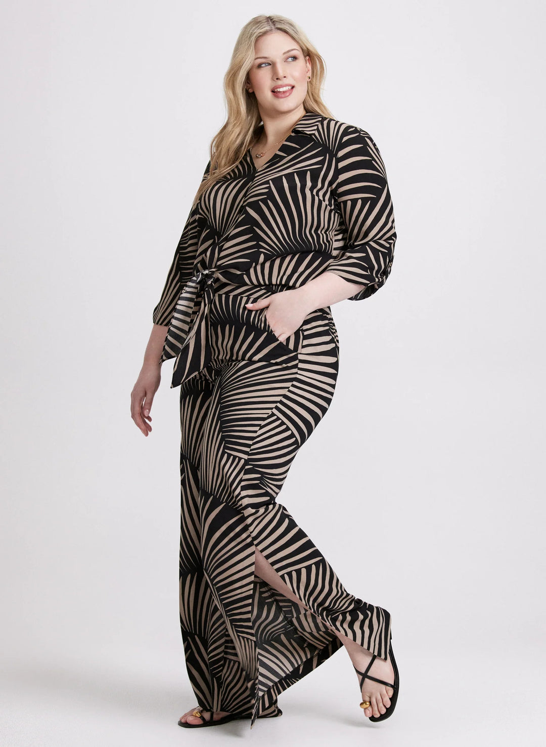 LAURA Joseph Ribkoff - Palm Print Pants