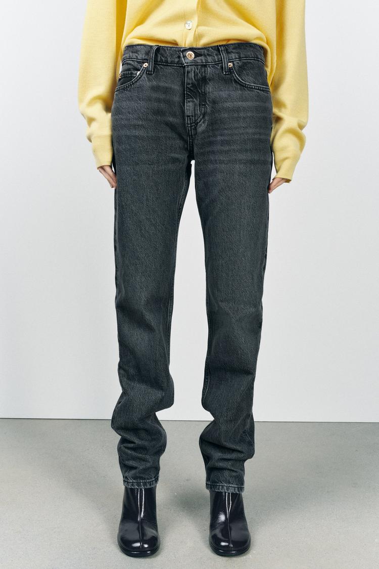 ZARA ZW COLLECTION LOW RISE STRAIGHT LEG JEANS